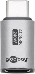 Goobay USB 4.0 Type C Toldó Ezüst 3cm 74447 (74447)