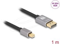 Delock Mini DisplayPort 1.4 Átalakító Fekete-Szürke 1m 81091 (81091)