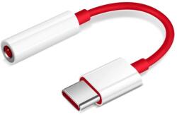 OnePlus audió adapter kábel 3.5mm jack aljzat - Type-C PIROS (57983104916)