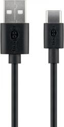 Goobay USB 2.0 Type C Átalakító Fekete 2m 59122 (59122)