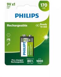 Philips Rechargeable NiMH 9 voltos akku (E) 170mAh 1db