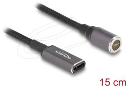 Delock Laptop töltőkábel USB Type-C hüvely - mágneses 8 tűs konnektor 15 cm (80781)