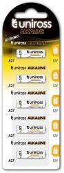 Uniross A27/27A 12V alkáli elem 5db