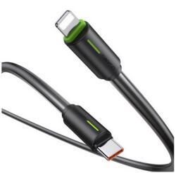 USAMS iPhone 5C USAMS YU adatkábel Type-C - lightning, 100cm, FEKETE (SJ735USB01)