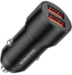 BOROFONE Autós töltő BZ19 2xUSB 12W fekete