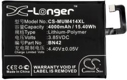 Cameron Sino Redmi 4 CAMERON SINO Li-Polymer akku 3.85V/4000mAh, Redmi BN42 kompatibilis, FEKETE (CS-MUM414XL)
