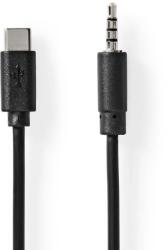 Nedis USB 2.0 Type C Jack Átalakító Fekete 1m CCGL65950BK10 (CCGL65950BK10)