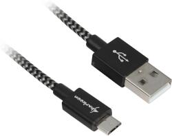 Sharkoon USB Micro USB Átalakító Fekete-Szürke 3m 4044951027026 (4044951027026)