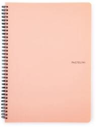 KARTON P+P Pastelini spirálfüzet A5 60 lapos vonalas Apricot (8-800)