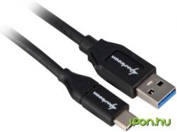 Sharkoon USB 3.1 USB 3.1 Type C Átalakító Fekete 1m 4044951021147 (4044951021147)
