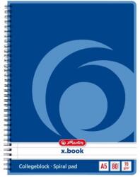 Herlitz 00297515 College A5 80lapos lefűzhető vonalas spirálfüzet (00297515)