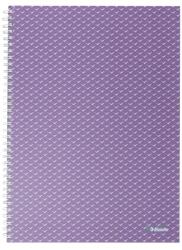 Esselte Colour Breeze spirálfüzet A4 kockás levendula (628479)