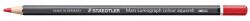 STAEDTLER Mars Lumograph 104 Akvarell színes ceruza hatszögletű piros (104-2)