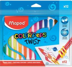 Maped Color Peps Kitekerhető zsírkréta 12 különböző szín