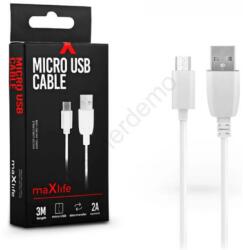 USB Micro USB Átalakító Fehér 3m TF-0077 (TF-0077)