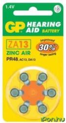 GP Batteries ZA13 Cink-levegő gombelem (CR) 6db (GPZA13-TD6)