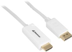 Sharkoon DisplayPort 1.2/1.2a HDMI 2.0 Átalakító Fehér 2m 4044951037711 (4044951037711)