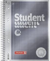 Brunnen Premium spirálfüzet A5 80 lap kockás (1067152)