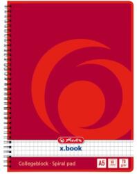 Herlitz 00297531 College A5 80lapos lefűzhető kockás spirálfüzet (00297531)