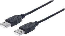 Manhattan USB Összekötő Fekete 1m 353892 (353892)