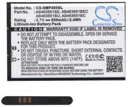 Cameron Sino Samsung SM-B312 CAMERON SINO Li-Ion akku 3.7V/650mAh, Samsung AB463651BC kompatibilis, FEKETE (CS-SMF400SL)