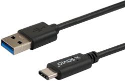 SAVIO USB 3.0 USB 3.1 Type C Átalakító Fekete 1m CL-101 (CL-101)