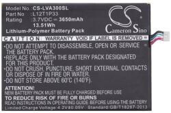 Cameron Sino Lenovo IdeaTab A3300 CAMERON SINO Li-Polymer akku 3.7V/3650mAh, Lenovo L12D1P31 kompatibilis, FEKETE (CS-LVA300SL)