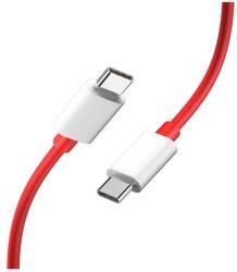 OnePlus WARP adatkábel (Type-C - Type-C, gyorstöltő, 150cm, törésgátló) PIROS (5481100048)