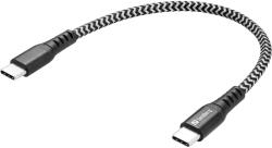 Sandberg USB 2.0 Type C Összekötő Fekete-Fehér 20cm 441-66 (441-66)