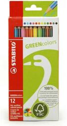 STABILO Greencolors 12db-os vegyes színű színes ceruza (6019/2-12)