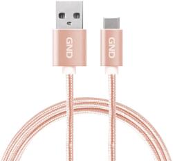  Type-C USB kábel 2m fonott arany DBKF-GNDUSBAC200MM06 (DBKF-GNDUSBAC200MM06)