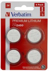 Verbatim CR2450 Lithium gombelem (CR) 4db (49535)