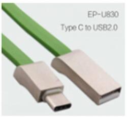 nBase USB 2.0 Type C Átalakító Zöld 1m 750915 (750915)
