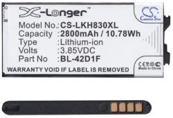 Cameron Sino LG G5 CAMERON SINO Li-Ion akku 3.85V/2800mAh, LG BL-42D1F kompatibilis, FEKETE (CS-LKH830XL)