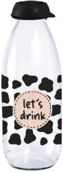 HEREVIN 111741-011 Lets Drink üveg palack pöttyös 1000ml Fekete (111741-011)