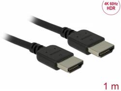Delock HDMI 2.0 Összekötő Fekete 1m 85215 (85215)