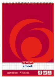 Herlitz 00110536 A5 50 lap kockás spirálblokk (00110536)