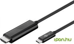 Goobay USB 2.0 Type C HDMI Átalakító Fekete 1.8m 77528 (77528)