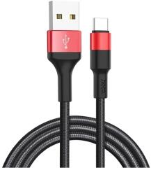 hoco. USB 2.0 Type C Átalakító Fekete-Piros 1m X26_R (X26_R)