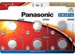 Panasonic CR2016 gombelem (CR) 6db