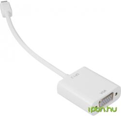 Sharkoon Mini DisplayPort VGA/D-Sub Átalakító Fehér 15cm 4044951017379 (4044951017379)