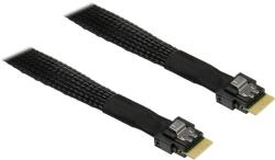 Inter-Tech Kábel MiniSAS SFF-8654 4i SFF-8654 fekete 70cm PCIe 4.0 88885671 (88885671)