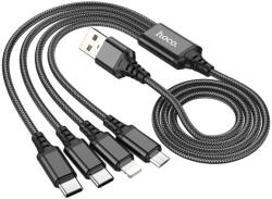 hoco. USB Lightning + Micro USB + USB Type C Átalakító Fekete 1m HC768650 (HC768650)