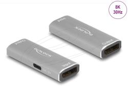 Delock DisplayPort 1.4 Toldó Szürke 6cm 11504 (11504)