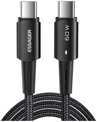 Essager USB 2.0 Type C Összekötő Fekete 2m EXCTT2-CGA01 (EXCTT2-CGA01)