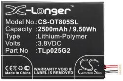 Cameron Sino Alcatel Pixi 4 6 CAMERON SINO Li-Polymer akku 3, Alcatel CAC2580010C2 kompatibilis, FEKETE (CS-OT805SL)