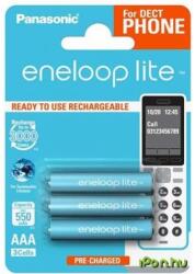 Panasonic Eneloop Lite mikro ceruza akkumulátor (AAA) 550mAh 3db (BK-4LCCE/3DE)