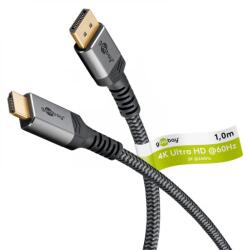 Goobay DisplayPort 1.2/1.2a HDMI 2.0 Átalakító Fekete-Szürke 1m 65268 (65268)