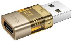 hoco. UA36C adapter USB - Type-C aljzat, OTG, FEKETE (UA36C) - ipon