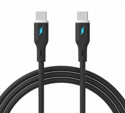 Akyga USB 2.0 Type C Összekötő Fekete 1m AK-USB-67 (AK-USB-67)